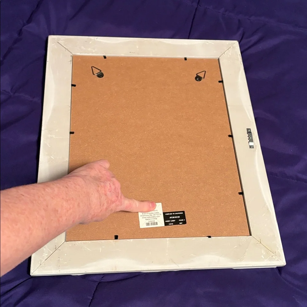 Shabby Chic New White Wall Frame from Hobby Lobby